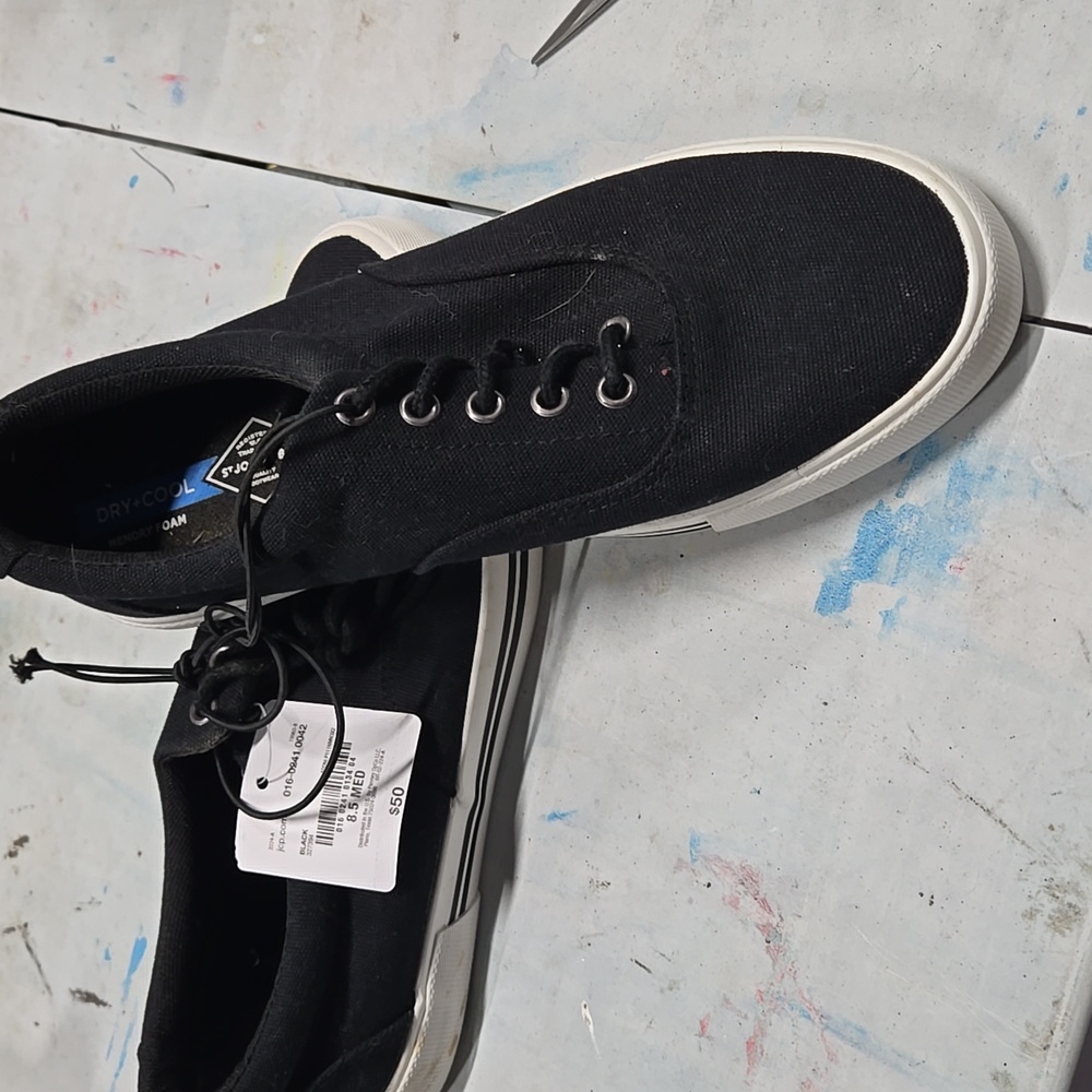 St. John's Bay Black Canvas Sneakers
